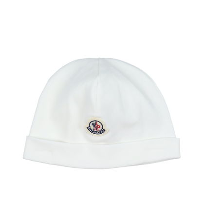 Moncler Sæt - Heldragt/Savlesmæk/Hue - Off White m. Blå