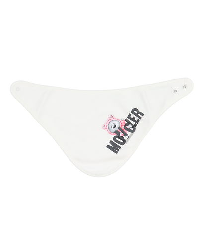 Moncler Sæt - Heldragt/Savlesmæk/Hue - Off White m. Rosa