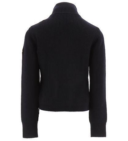 Moncler Cardigan - Uld/Dun - Dark Navy