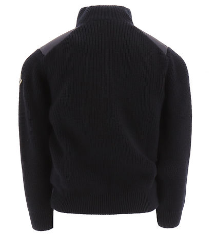 Moncler Cardigan - Uld/Dun - Dark Navy