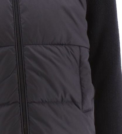 Moncler Cardigan - Uld/Dun - Dark Navy