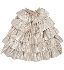 Meri Meri Udklædning - Gold Ruffle Cape