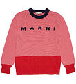 Marni Bluse - Uld - Koral/Rød m. Navy