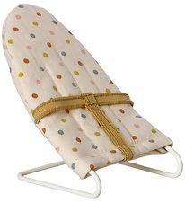 Maileg Skråstol - Mikro - Off White m. Prikker