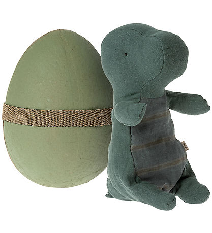 Maileg Bamse - Gantosaurus i Æg - Lille - 23 cm - Dark Petrol