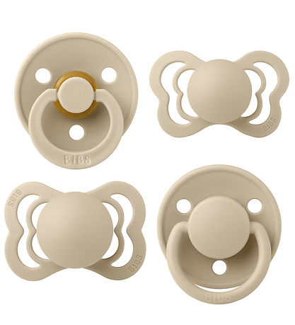 BIBS Try-It Sutter - 4-pak - Str. 1 - Naturgummi - Vanilla