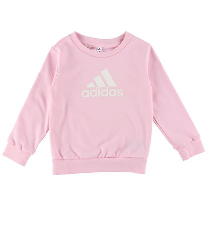adidas Performance Sweatsæt - Rosa m. Hvid