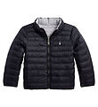 Polo Ralph Lauren Dynejakke - Vendbar - Sort/Grå
