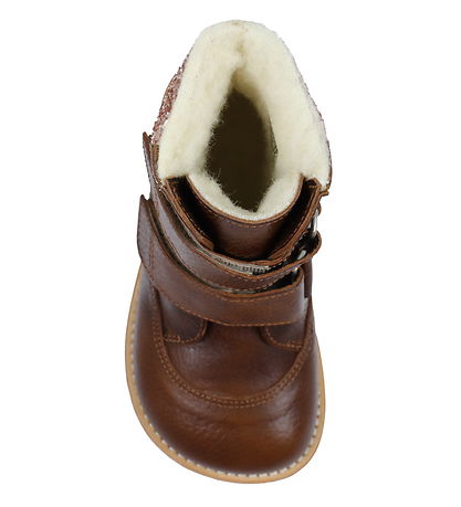 Angulus Vinterstøvler - Tex - Cognac m. For/Velcro