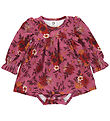 Müsli Bodysuit w. Skirt l/s - Bloomy - Boysenberry/Fig/Berry Ed
