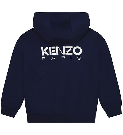 Kenzo Hættetrøje - Navy/Rød m. Blomst