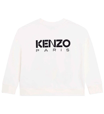 Kenzo Sweatshirt - Ivory/Rød m. Blomst
