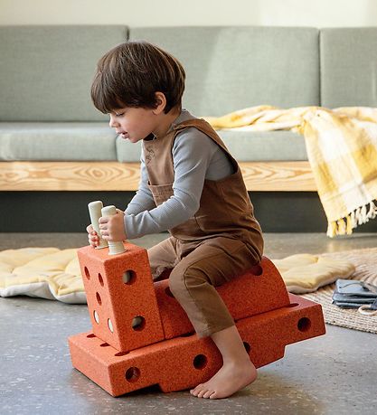 MODU Curiosity Sæt - 14 Dele - Burnt Orange/Dusty Green