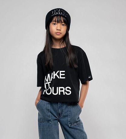 DKNY Hue - Strik - Sort m. Frotté
