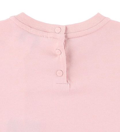 Emporio Armani T-shirt - Rosa/Rød m. Pailletter