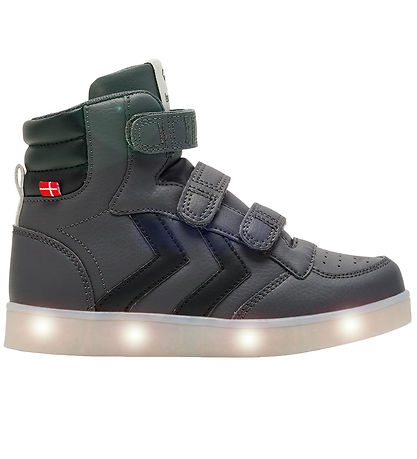 Hummel Støvler m. Lys - Stadil Flash - Asphalt