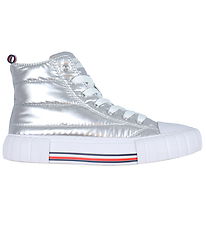 Tommy Hilfiger Støvler - High Top Lace-Up - Silver