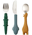 Liewood Børnebestik - Tove Cutlery Set - Golden Caramel Mix