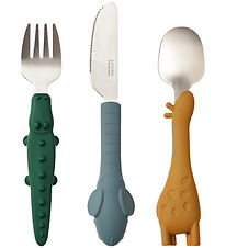 Liewood Børnebestik - Tove Cutlery Set - Golden Caramel Mix