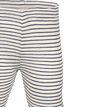 Engel Leggings - Uld/Silke - Natural/Navy Blue