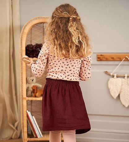 Müsli Bluse - Rib - Berry - Spa Rose/Fig/Berry Red
