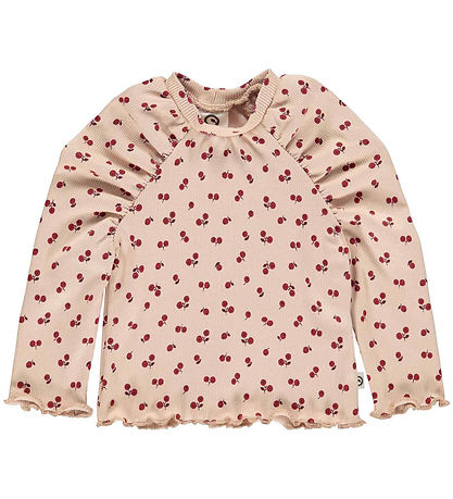Müsli Bluse - Rib - Berry - Spa Rose/Fig/Berry Red