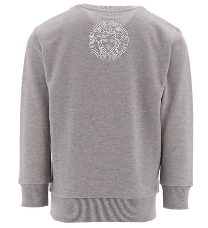 Versace Sweatshirt - Gråmeleret m. Hvid