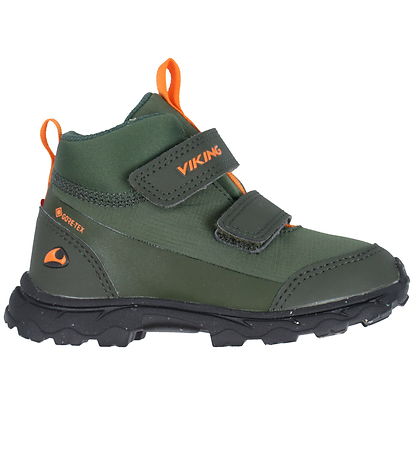 Viking Vinterstøvler - Ask Mid F GTX - Huntinggreen/Orange