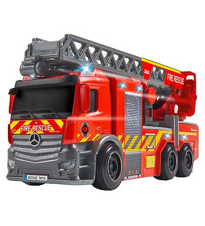 Dickie Toys Bil - City Fire Ladder Truck - Lys/Lyd