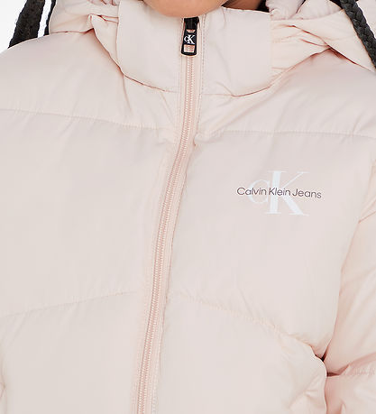 Calvin Klein Dynejakke - CK Short Puffer - Rose Clay