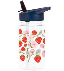 A Little Lovely Company Drikkedunk m. Sugerør - 450 ml - Strawbe