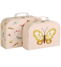 A Little Lovely Company Kuffertsæt - 2 stk. - 29x20/25,5x18 cm -