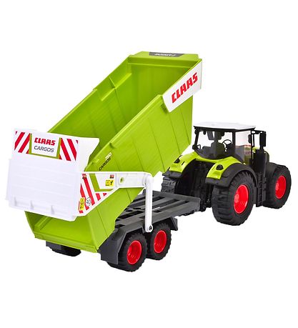 Dickie Toys Traktor - CLAAS Traktor m. Trailer - Lys/Lyd