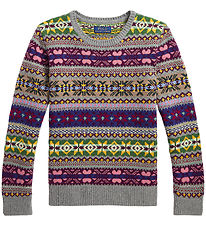 Polo Ralph Lauren Bluse - Uld - Multifarvet m. Mønster
