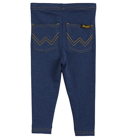 Mini Rodini x Wrangler Leggings - Peace Dove Baby - Blå