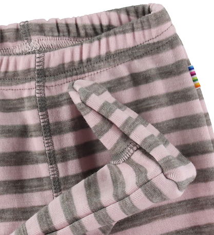 Joha Leggings - Uld - Rosa/Grå