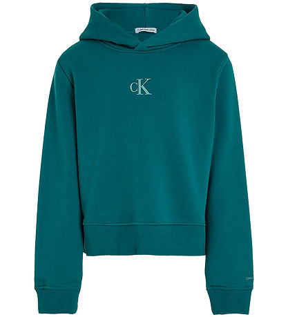 Calvin Klein Hættetrøje - Logo Boxy - Atlantic Deep