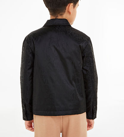 Calvin Klein Jakke - Sort m. Logoer
