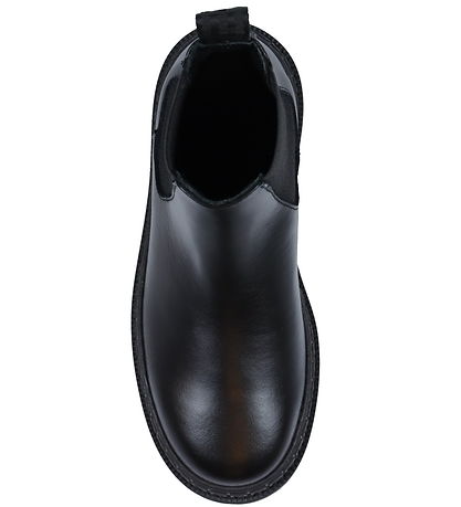 Versace Støvler - Chelsea Calf - Black/Palladium