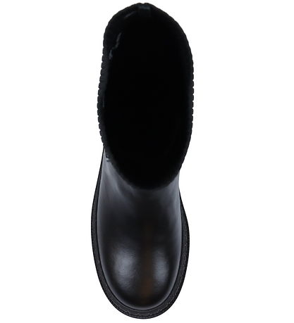 Versace Støvler - Boot Calf - Black/White/Palladium