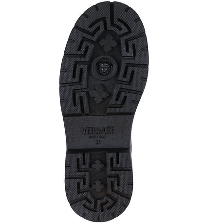 Versace Støvler - Boot Calf - Black/White/Palladium