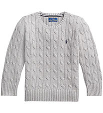 Polo Ralph Lauren Bluse - Strik - Gråmeleret