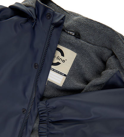 Mikk-Line Regntøj m. Fleece/Seler - PU - Blue Nights