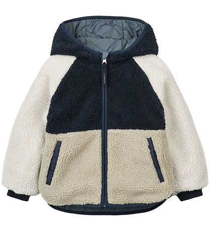 Liewood Termo/Fleecejakke - Jackson - Vendbar - Whale Blue Multi