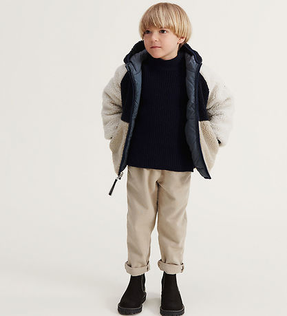 Liewood Termo/Fleecejakke - Jackson - Vendbar - Whale Blue Multi