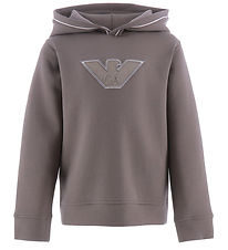 Emporio Armani Hættetrøje - Mud m. Logo