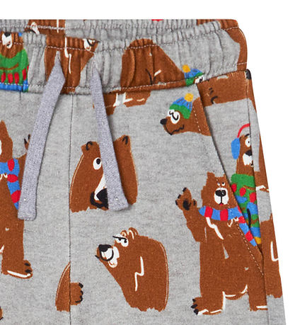 Stella McCartney Kids Sweatpants - Gråmeleret m. Bjørne