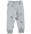 Joha Leggings - Uld/Bomuld - Dusty Grøn m. Gæs