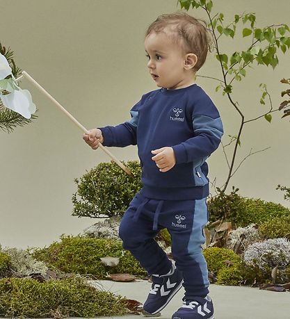 Hummel Sweatshirt - hmlKris - Mørkeblå