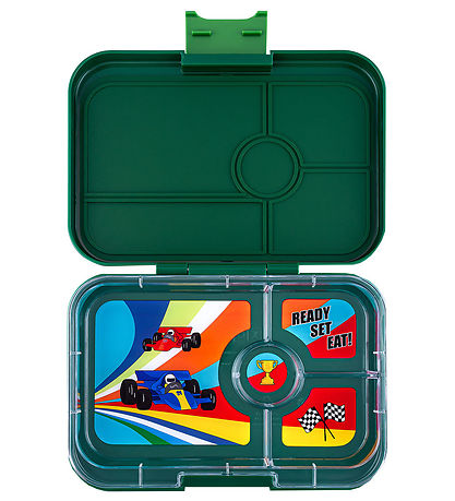 Yumbox Madkasse m. 4 Rum - Bento Tapas - Greenwich Green/Race 